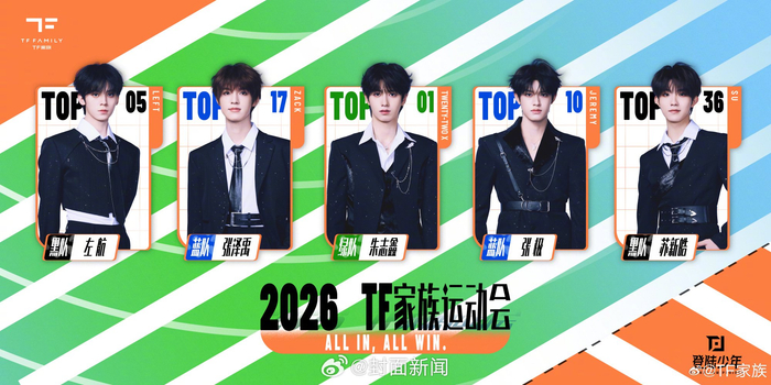 TF家族运动会官宣分队，黑队蓝队绿队争冠